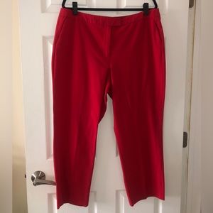 Red trousers, great for dressing up or down!